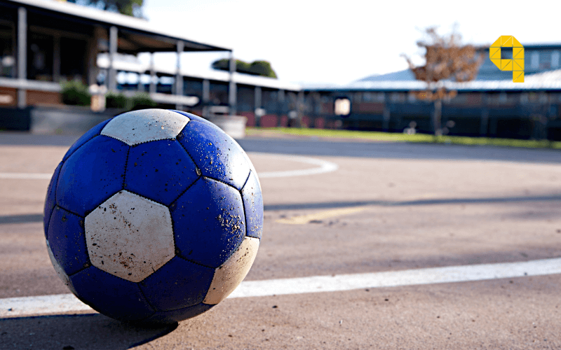 empresa construccion pavimento campo futbol sala exterior colegio