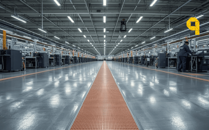 Pavimento disipativo antiestatico fabricacion componentes electronicos semiconductores Pavimento disipativo antiestatico fabricacion componentes electronicos semiconductores