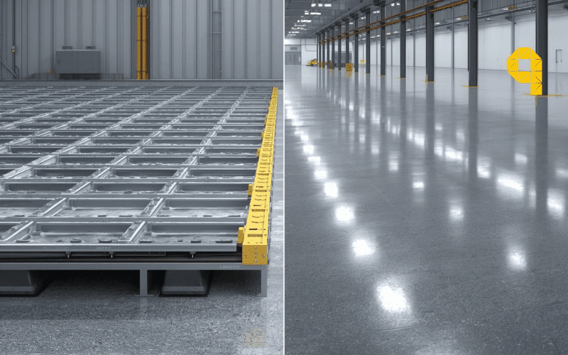 comparativa costes suelo tecnico pavimento continuo resina epoxi